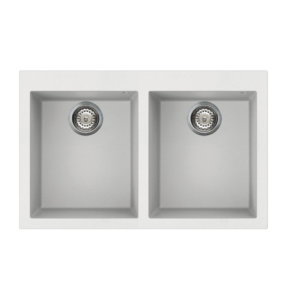 Lavello Smeg VZ3434B 79x50 cm 2 vasche colore bianco Lavello Smeg VZ3434B 79x50 cm 2 vasche colore bianco