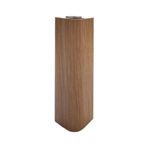 Angolare per zoccolo 90° R12 in faggio scuro H 12 cm.