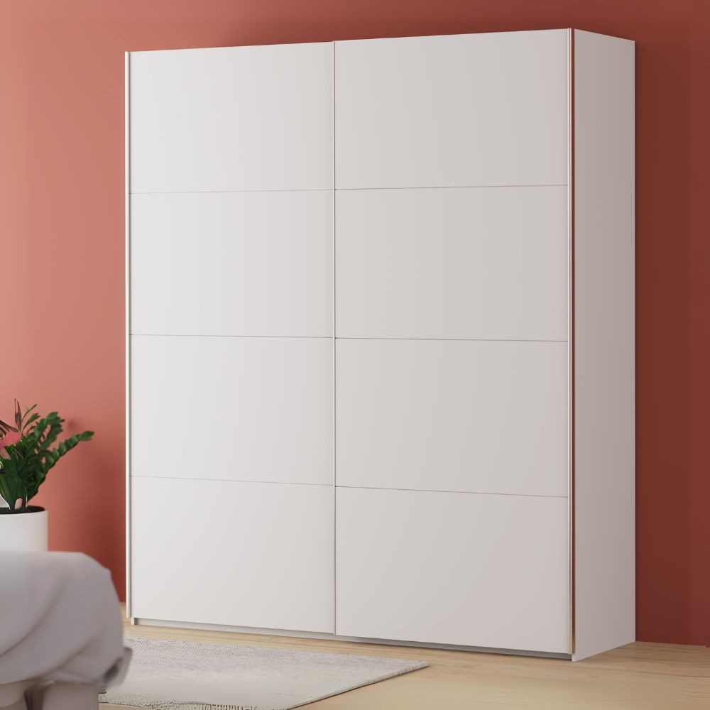 Armadio Afra 2 ante scorrevoli L 200.1 x P 61.2 x H 235 cm. colore bianco Armadio Afra 2 ante scorrevoli L 200.1 x P 61.2 x H 235 cm. colore bianco