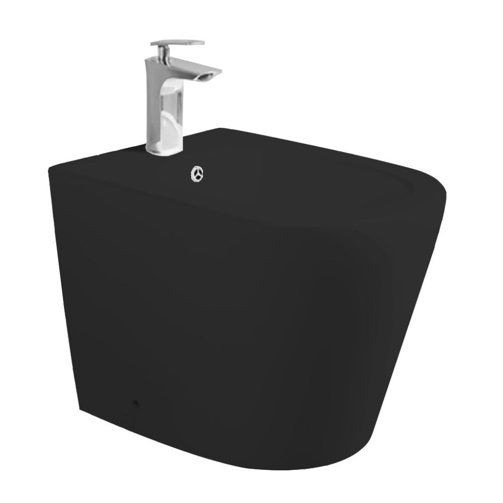 Bidet a pavimento YJ-1380FMB nero opaco smaltato 36.5x56x40 cm. Bidet a pavimento YJ-1380FMB nero opaco smaltato 36.5x56x40 cm.