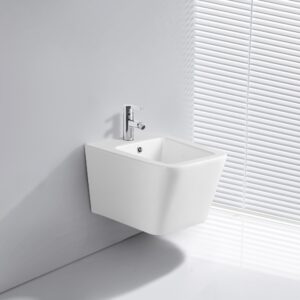 Bidet sospeso YJ-1383 51.5x33x36 cm. bianco lucido