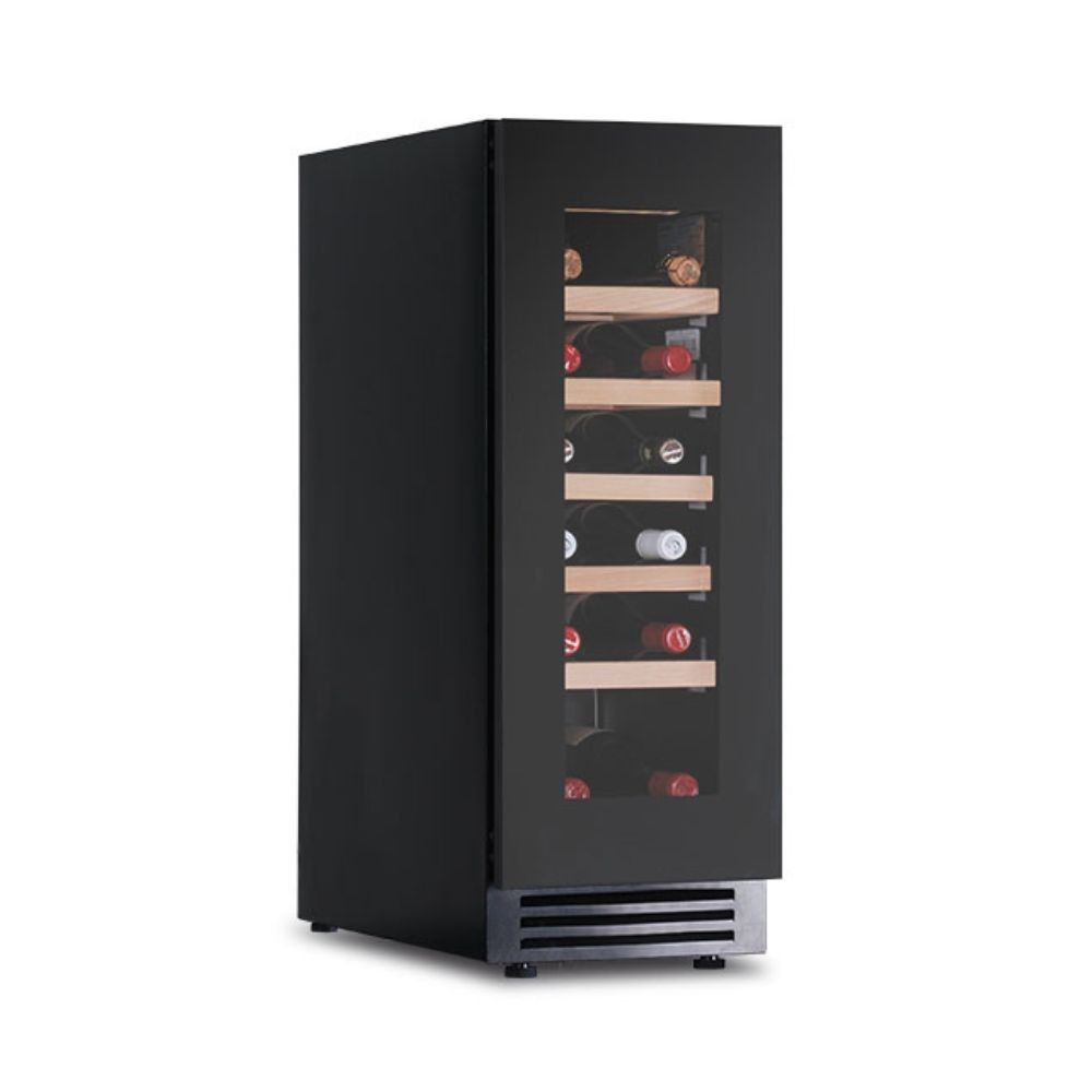 Cantinetta incasso ventilato DW20F1T con maniglia integrata 18 bottiglie colore nero classe G Cantinetta incasso ventilato DW20F1T con maniglia integrata 18 bottiglie colore nero classe G