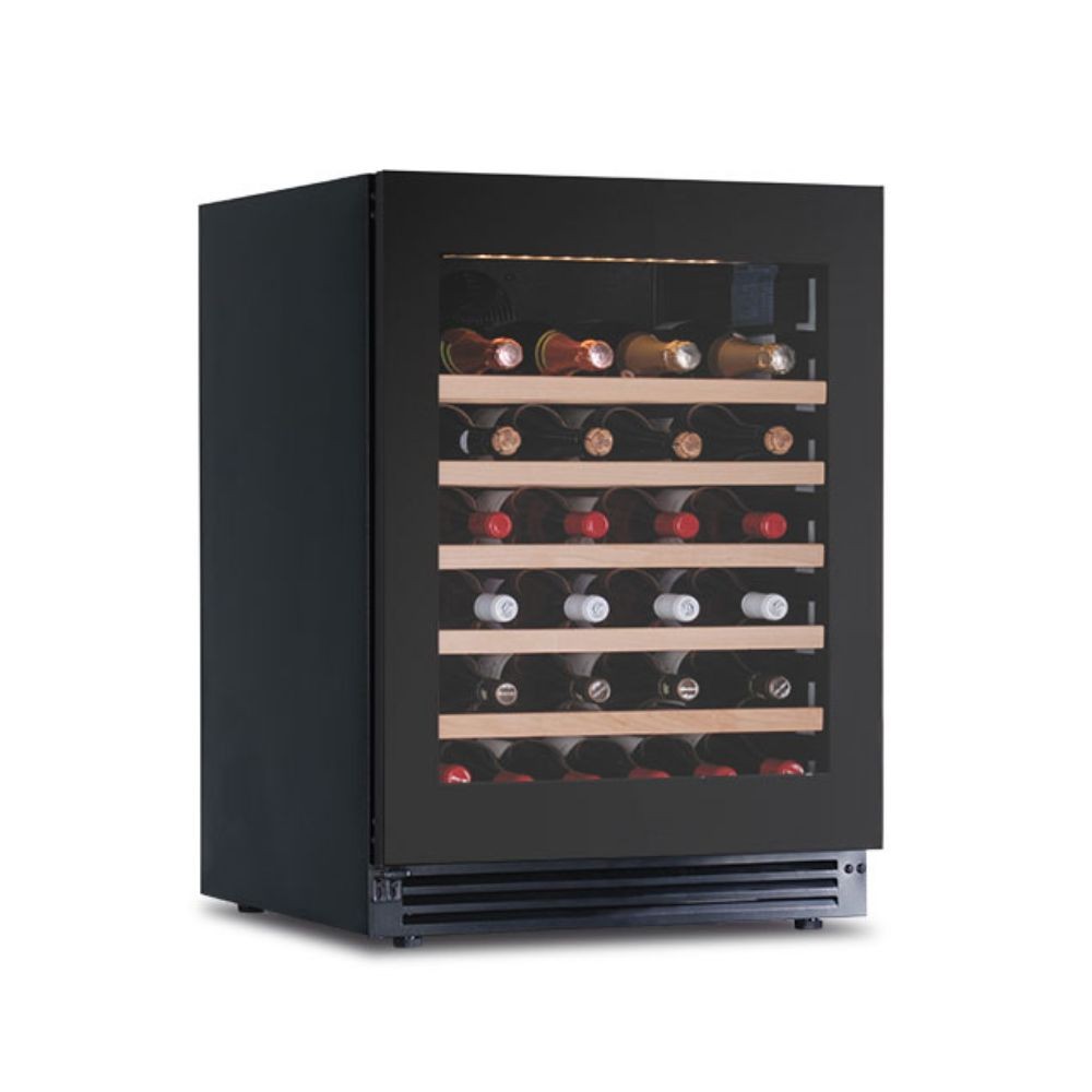 Cantinetta incasso ventilato DW51F1T con maniglia integrata 52 bottiglie nero classe G Cantinetta incasso ventilato DW51F1T con maniglia integrata 52 bottiglie nero classe G