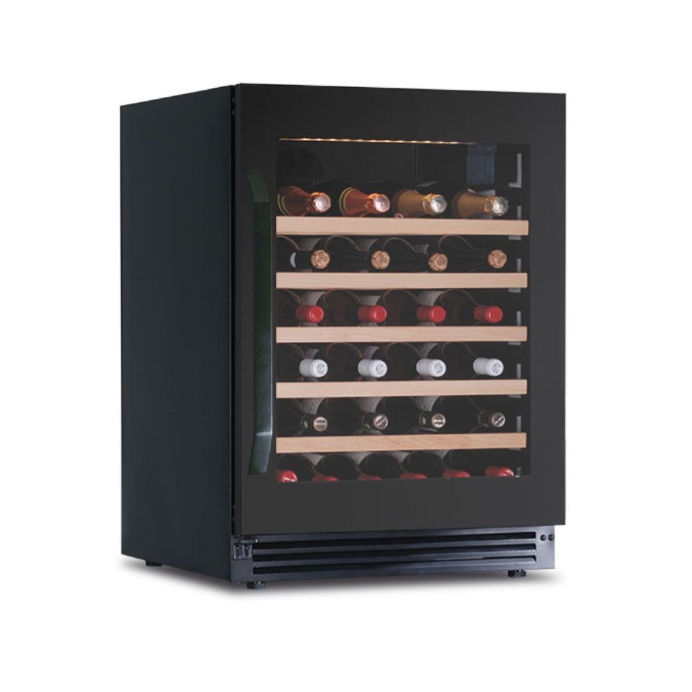 Cantinetta incasso ventilato DW51G1T con maniglia esterna 52 bottiglie nero classe G Cantinetta incasso ventilato DW51G1T con maniglia esterna 52 bottiglie nero classe G