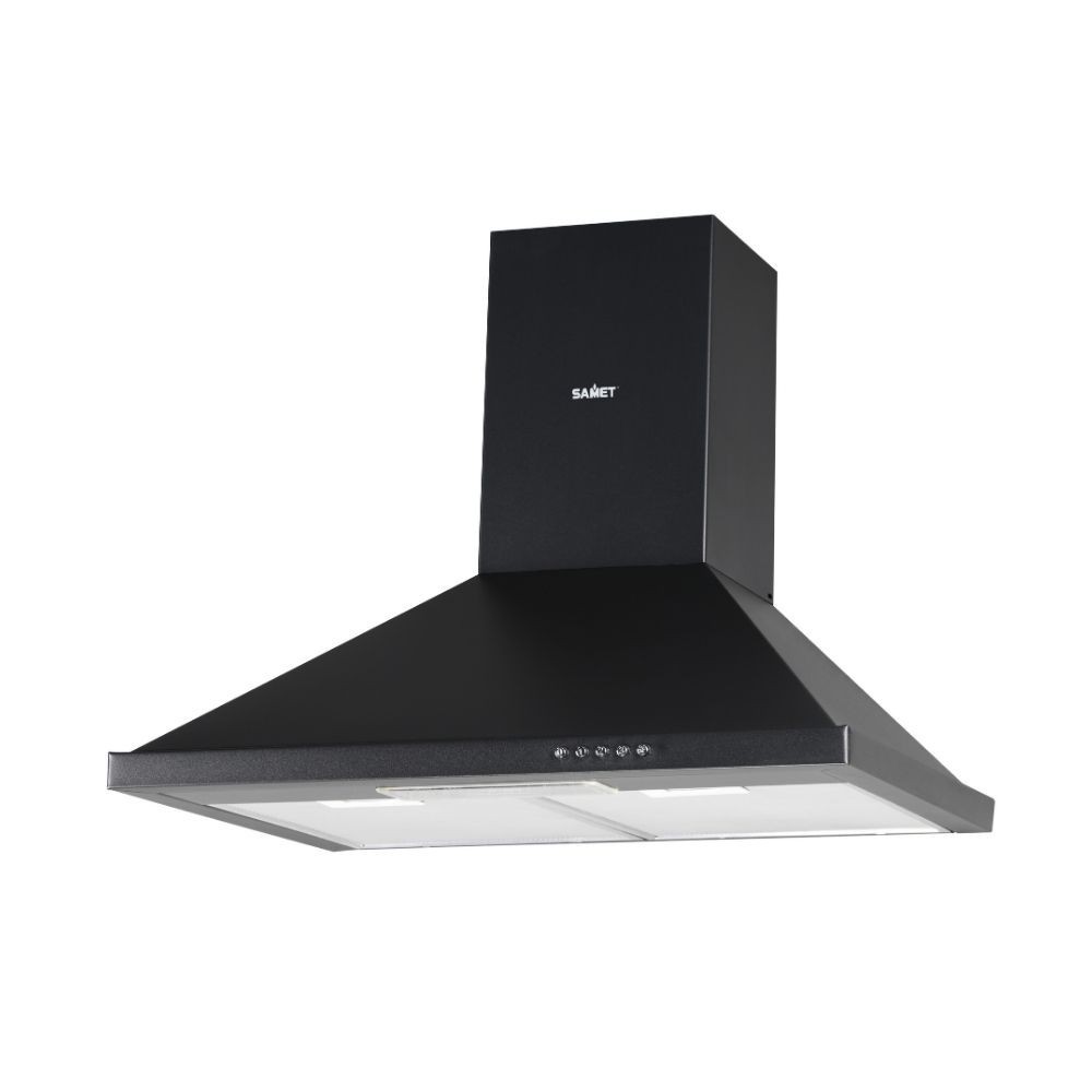 Cappa a piramide 60 cm Eolo 60 nera Samet Cappa a piramide 60 cm Eolo 60 nera Samet