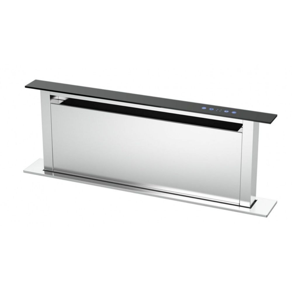 Cappa aspirante down draft Bertazzoni KDD90XA da 90 cm. 1 motore acciaio inox e vetro nero classe A Cappa aspirante down draft Bertazzoni KDD90XA da 90 cm. 1 motore acciaio inox e vetro nero classe A