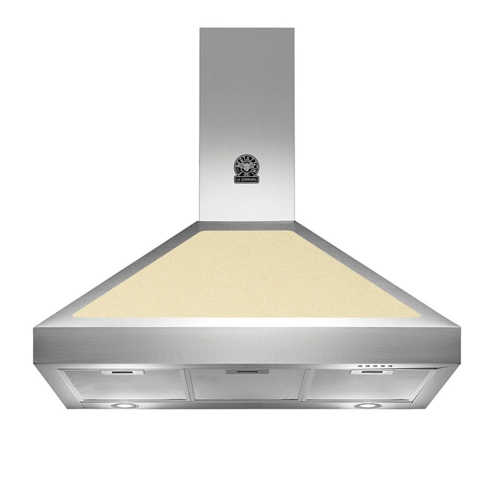 Cappa camino Bertazzoni K90AMHCRA 90 cm. 1 motore colore inox e crema classe A Cappa camino Bertazzoni K90AMHCRA 90 cm. 1 motore colore inox e crema classe A