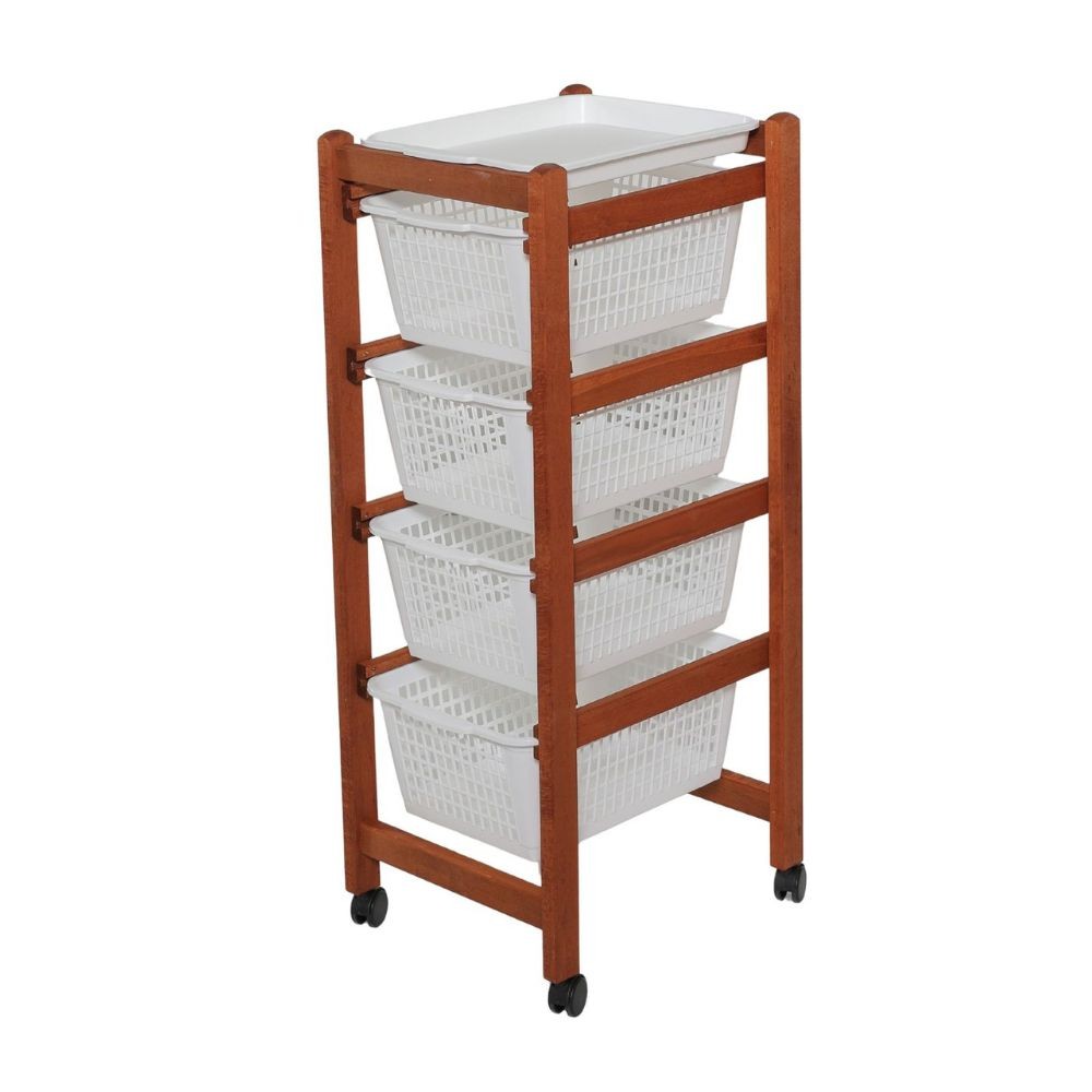 Carrello portafrutta Jolly Eco ciliegio Carrello portafrutta Jolly Eco ciliegio