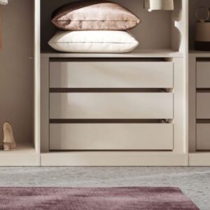 Cassettiera interna per armadio Londra in finitura cashmere