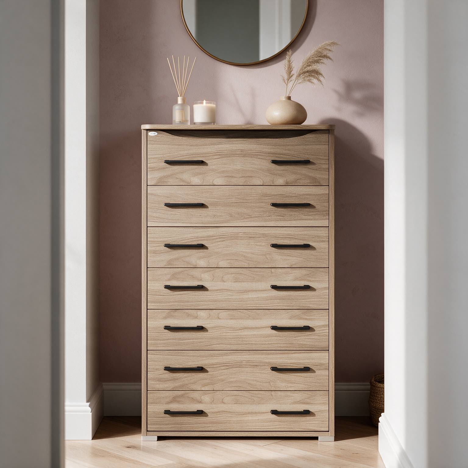 Cassettiera Settimino Maxi 127x76x41 noce naturale Cassettiera Settimino Maxi 127x76x41 noce naturale