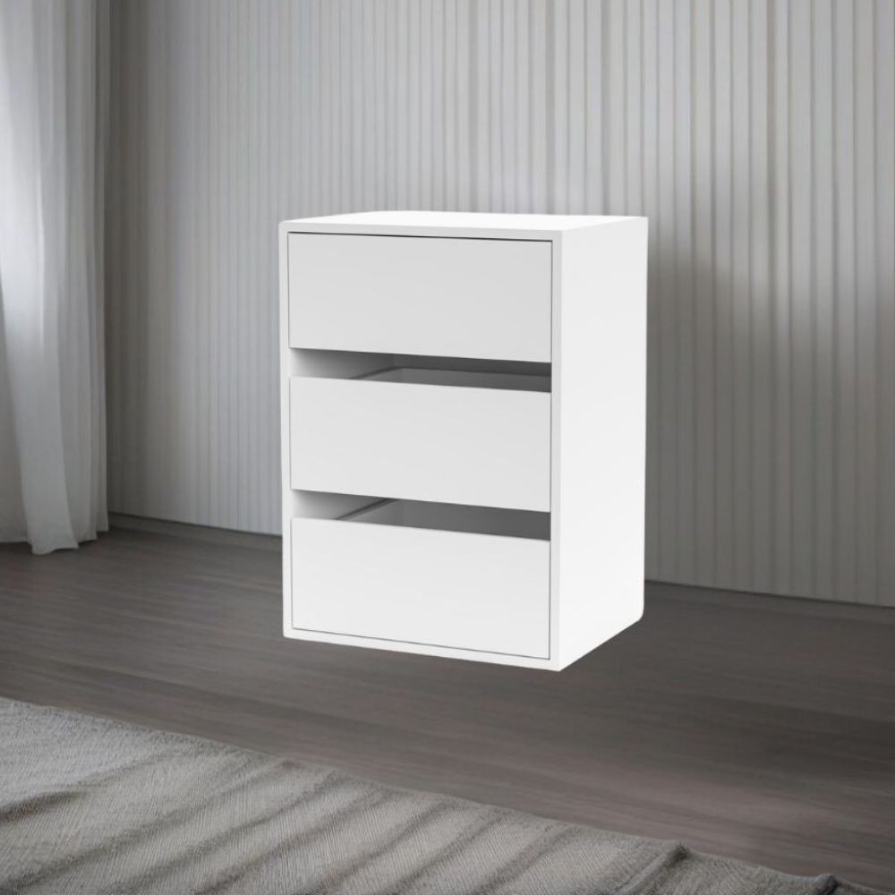 Cassettiera Smart ST2 con 3 cassetti in colore bianco Cassettiera Smart ST2 con 3 cassetti in colore bianco