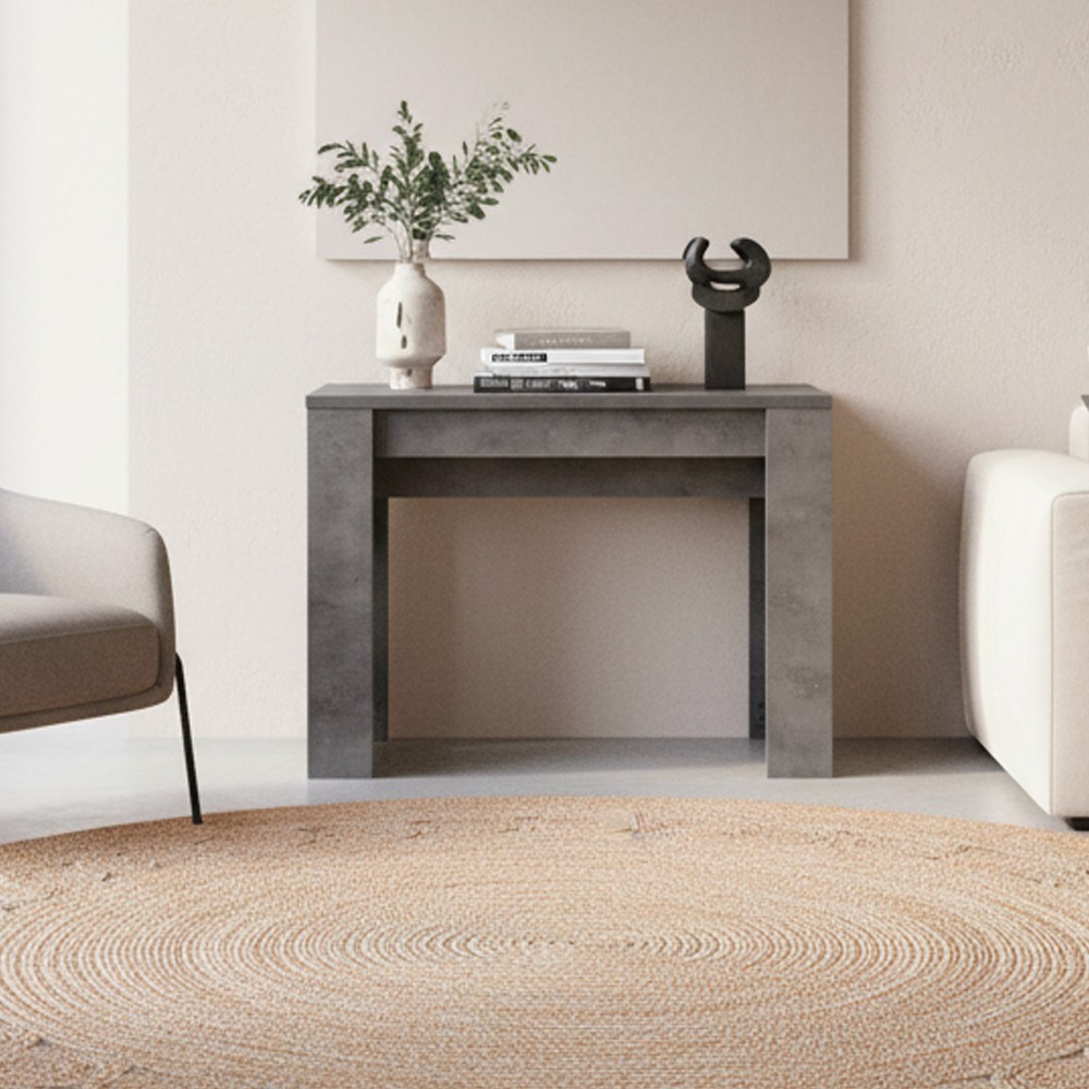 Consolle allungabile Baku cemento 252 cm Consolle allungabile Baku cemento 252 cm