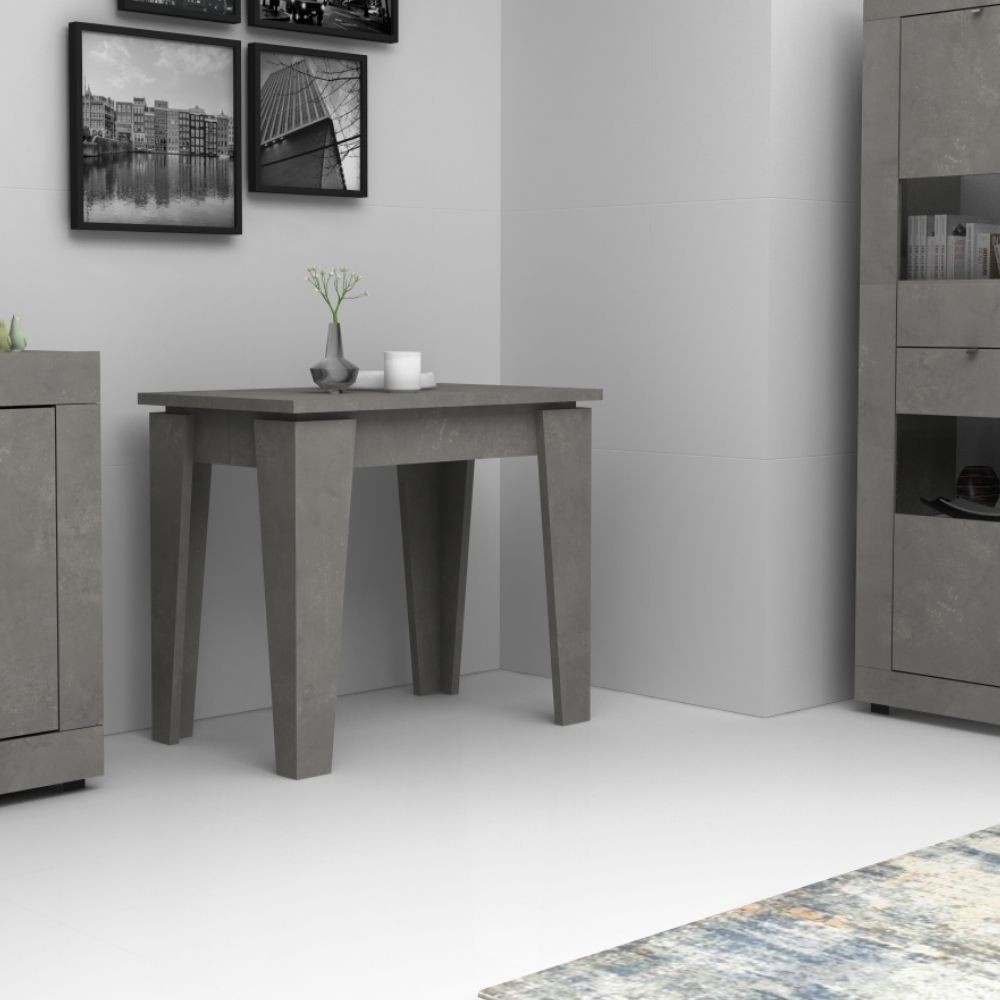 Consolle allungabile Natron cemento 50x90 cm Consolle allungabile Natron cemento 50x90 cm