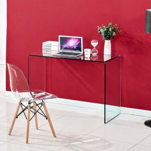 Consolle Scarlett in vetro temperato 120x40x76 cm.
