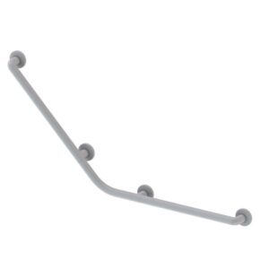 Corrimano angolare di sicurezza 113x55 cm. per disabili colore bianco