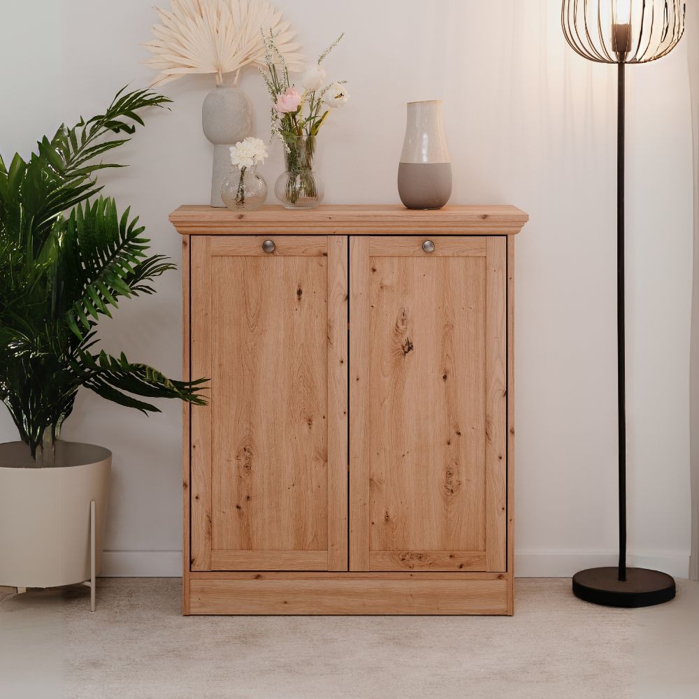 Credenza Timber 01A con 2 ante colore rovere anticato Credenza Timber 01A con 2 ante colore rovere anticato