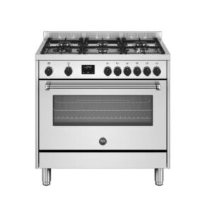 Cucina a gas Bertazzoni MPL96L1EXC 90 cm. 6 fuochi e forno elettrico multifunzione inox