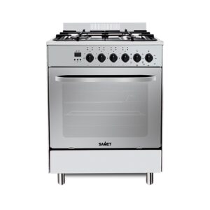 Cucina Stromboli 60x60 cm. con forno multifunzione e grill elettrico colore inox classe A Samet