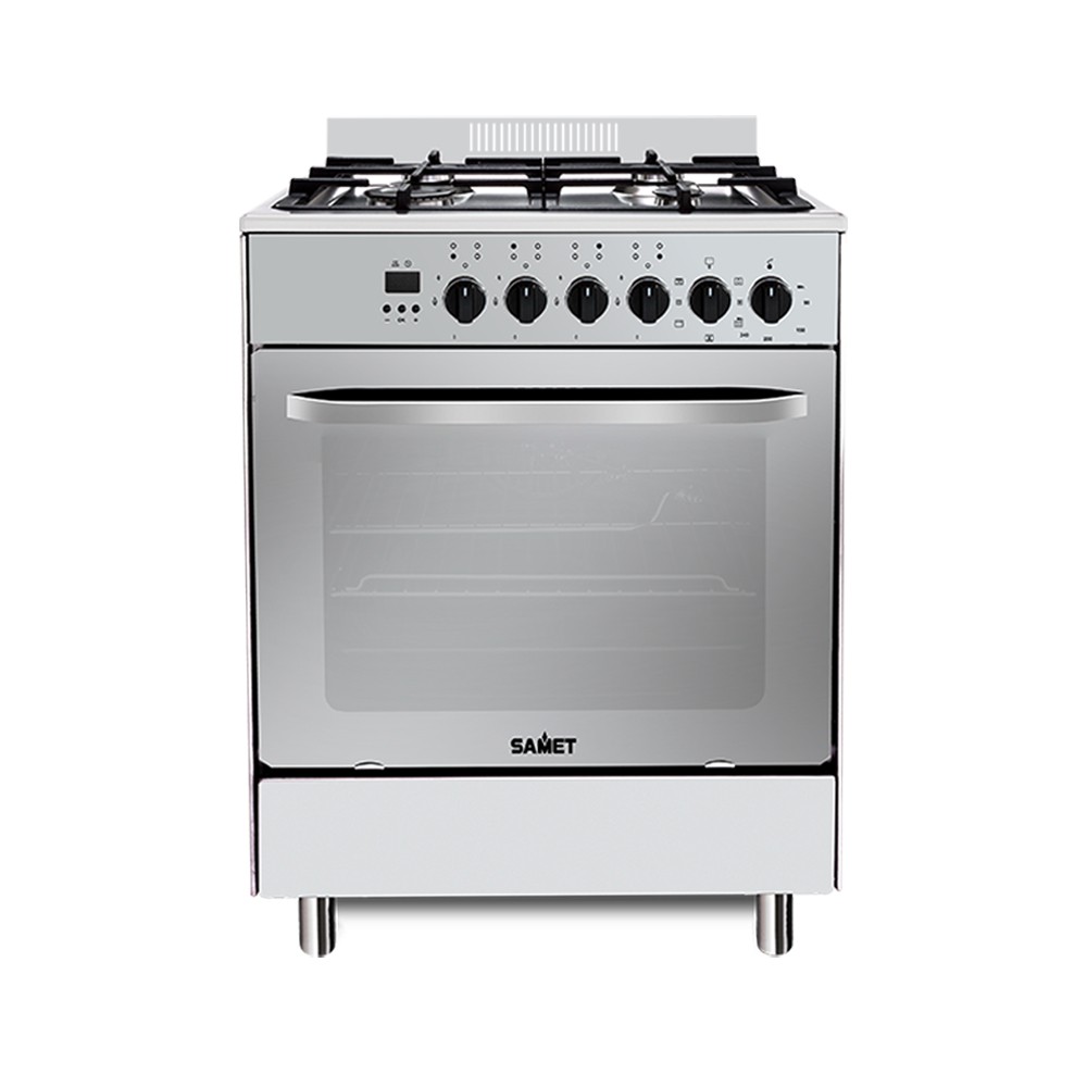 Cucina Stromboli 60x60 cm. con forno multifunzione e grill elettrico colore inox classe A Samet Cucina Stromboli 60x60 cm. con forno multifunzione e grill elettrico colore inox classe A Samet