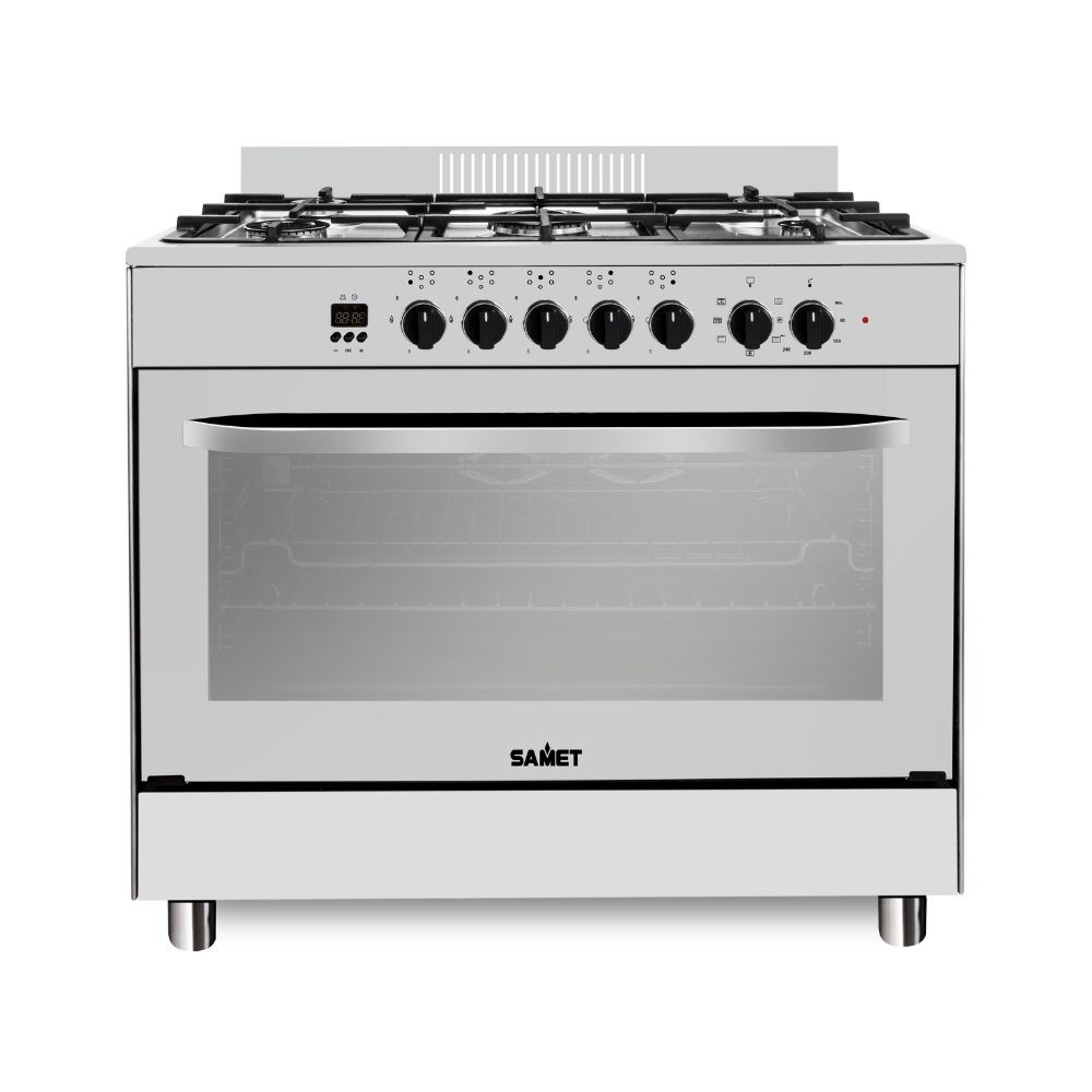 Cucina Stromboli 90x60 cm. con forno multifunzione e grill elettrico colore inox classe A Samet Cucina Stromboli 90x60 cm. con forno multifunzione e grill elettrico colore inox classe A Samet