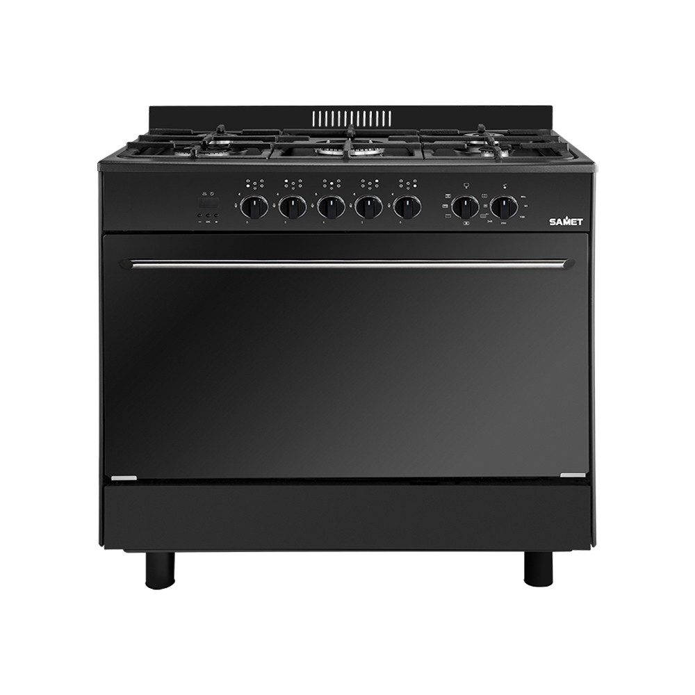 Cucina Stromboli 90x60 cm. con forno multifunzione e grill elettrico colore nero classe A Samet Cucina Stromboli 90x60 cm. con forno multifunzione e grill elettrico colore nero classe A Samet