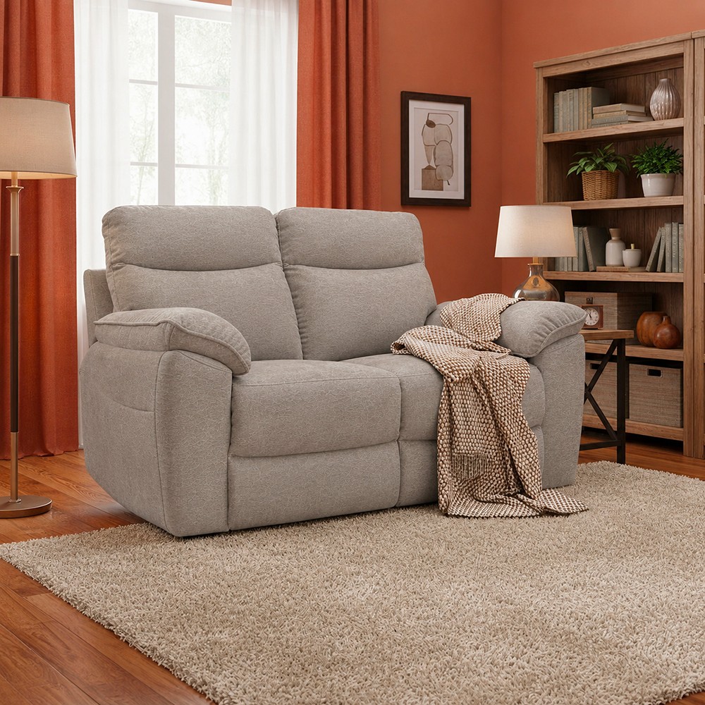 Divano Bostonfix 2 posti fisso in nabuk Mozart 90 light grey Divano Bostonfix 2 posti fisso in nabuk Mozart 90 light grey