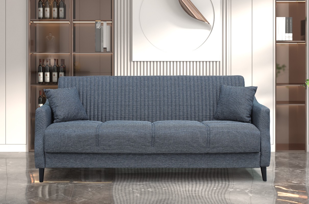 Divano letto contenitore Montana 3 posti colore grigio Mina 10 Divano letto contenitore Montana 3 posti colore grigio Mina 10
