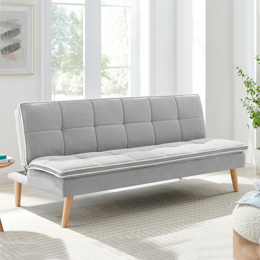 Divano letto Lunaria 3 posti colore grigio chiaro 22AQ11-25 Divano letto Lunaria 3 posti colore grigio chiaro 22AQ11-25