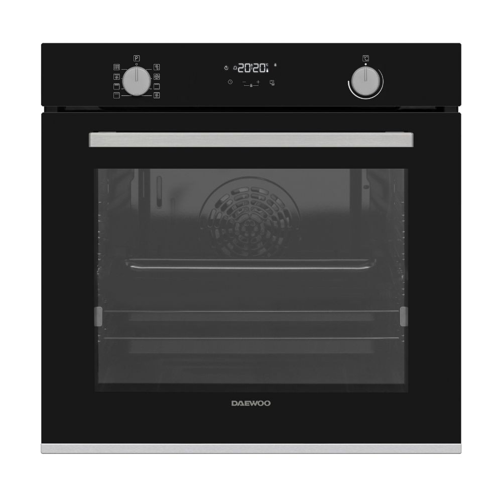 Forno elettrico Daewoo 07PR28M2IT multifunzione con funzione pirolisi nero classe A Forno elettrico Daewoo 07PR28M2IT multifunzione con funzione pirolisi nero classe A