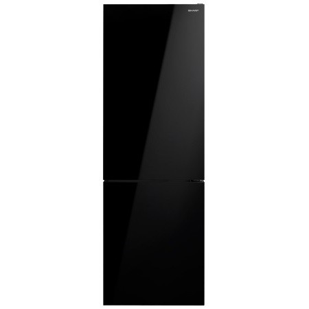Frigorifero combinato Sharp SJNBA31IEBGD 331 lt No Frost con estetica glass nero classe D Frigorifero combinato Sharp SJNBA31IEBGD 331 lt No Frost con estetica glass nero classe D
