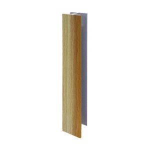 Giunzione lineare per zoccolo in PVC H 15 cm. faggio