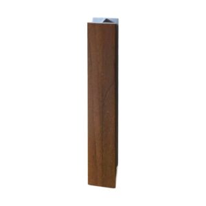 Giunzione lineare per zoccolo in PVC H 15 cm. noce scuro