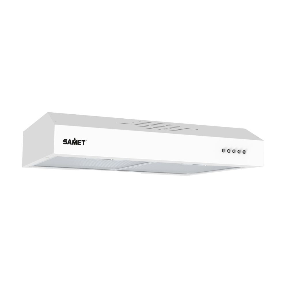 Gruppo cappa Samet sottopensile motore singolo 60 cm. 3 livelli Tornado6025 bianco classe D Gruppo cappa Samet sottopensile motore singolo 60 cm. 3 livelli Tornado6025 bianco classe D