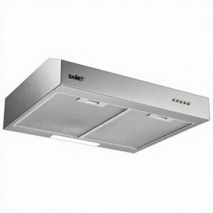 Gruppo cappa Samet sottopensile motore singolo 60 cm. 3 livelli Tornado6025 inox classe D