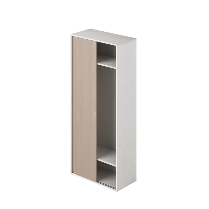 Ingresso modulo da 90 H.212 ante scorrevoli con appendi abiti colore olmo Ingresso modulo da 90 H.212 ante scorrevoli con appendi abiti colore olmo