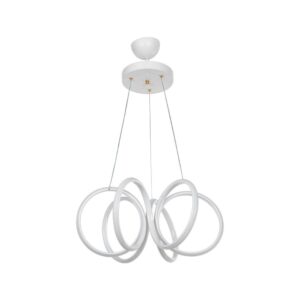 Lampada a sospensione LED Ilya forma spirale bianca MDL4439