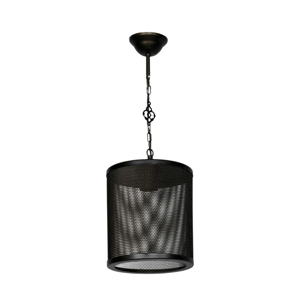 Lampada a sospensione Nadra MDL3857 in metallo reticolato nero Lampada a sospensione Nadra MDL3857 in metallo reticolato nero
