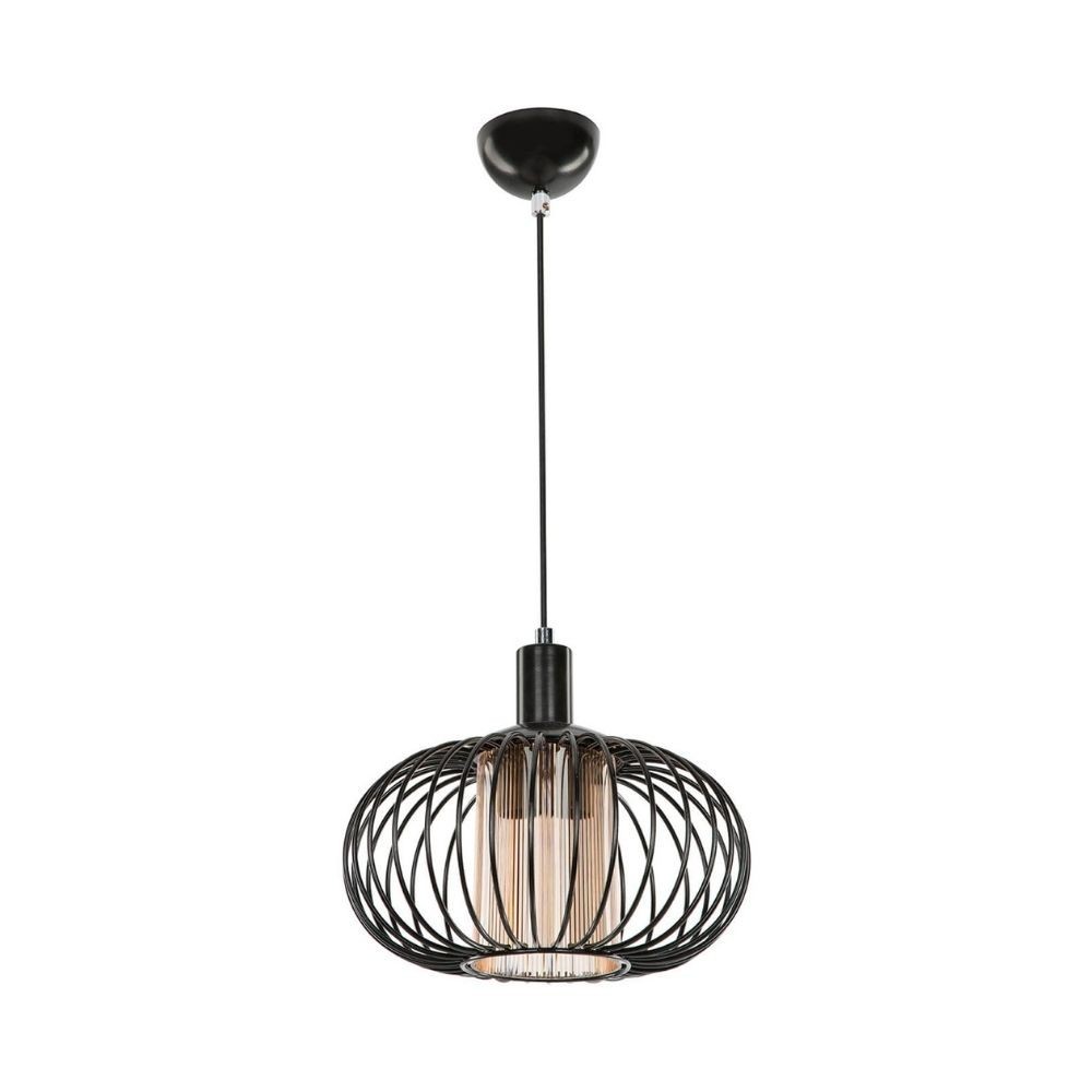 Lampada a sospensione Terla MDL3674 con struttura in ferro e diffusore in vetro Lampada a sospensione Terla MDL3674 con struttura in ferro e diffusore in vetro