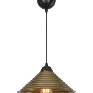 Lampada da soffitto Sava ASZ1619 con paralume in metallo bronzo