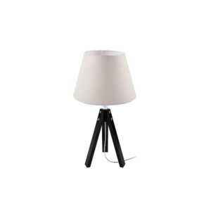 Lampada da tavolo DECOPIC2632 con paralume in PVC effetto tessuto bianco