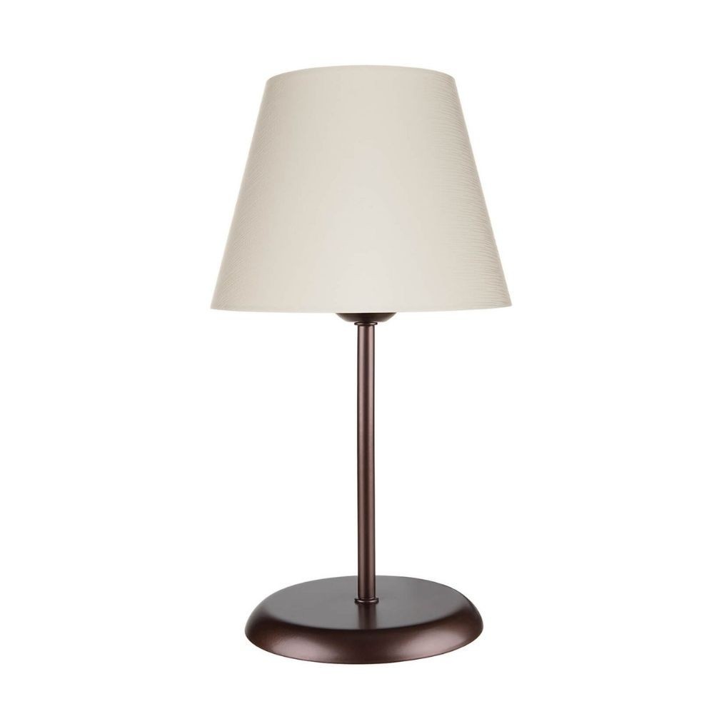 Lampada da tavolo Elva ASZ1050 in metallo e paralume in PVC effetto tessuto Lampada da tavolo Elva ASZ1050 in metallo e paralume in PVC effetto tessuto