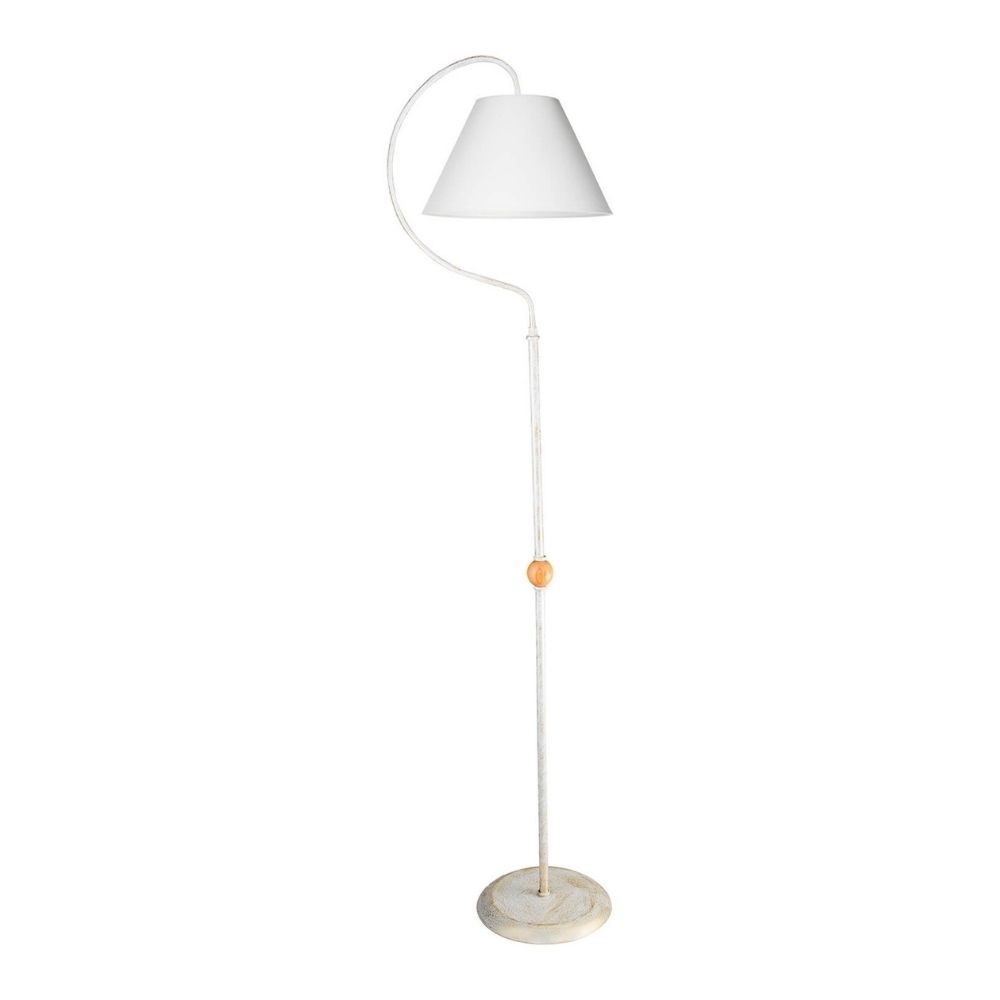 Lampada da terra a stelo Geo ASZ1043 con paralume in PVC effetto tessuto bianco Lampada da terra a stelo Geo ASZ1043 con paralume in PVC effetto tessuto bianco