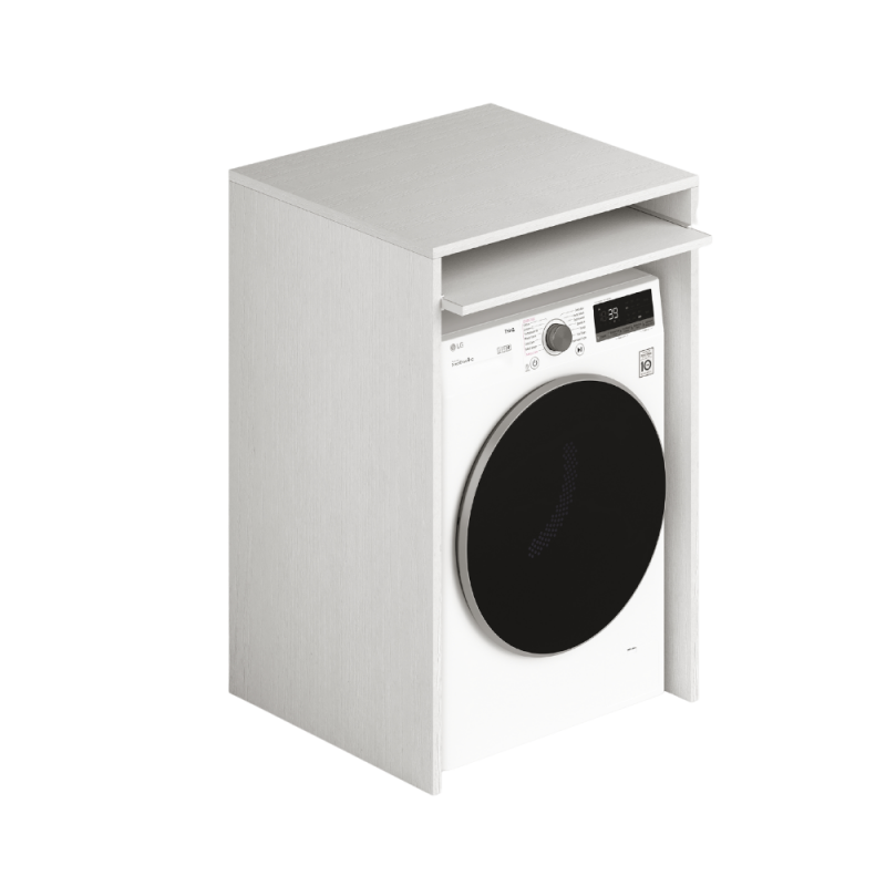 Laundry coprilavatrice in legno 71x65x105 bianco frassinato Laundry coprilavatrice in legno 71x65x105 bianco frassinato