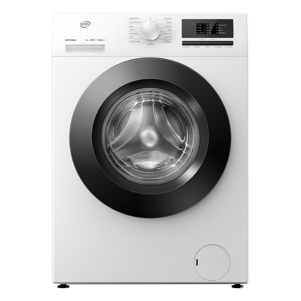 Lavatrice Daya DHW712ISVA 7 kg Slim Inverter 1200 giri bianca classe A Lavatrice Daya DHW712ISVA 7 kg Slim Inverter 1200 giri bianca classe A