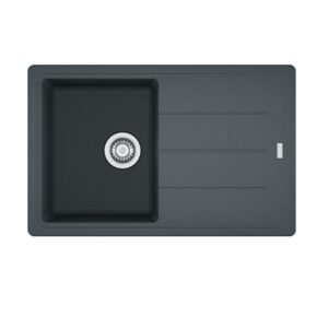 Lavello 1 vasca con gocciolatoio reversibile Franke BFG 611 78x50 cm. in fragranite grafite