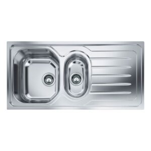 Lavello 1 vasca e mezza Franke OLL 651 con gocciolatoio destro 100x50 cm. inox