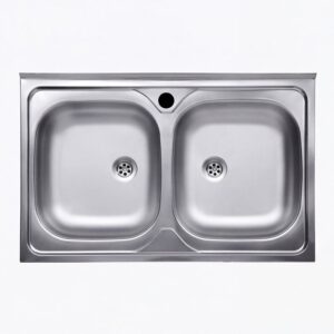 Lavello appoggio 80x50 50 series 2 vasche n214