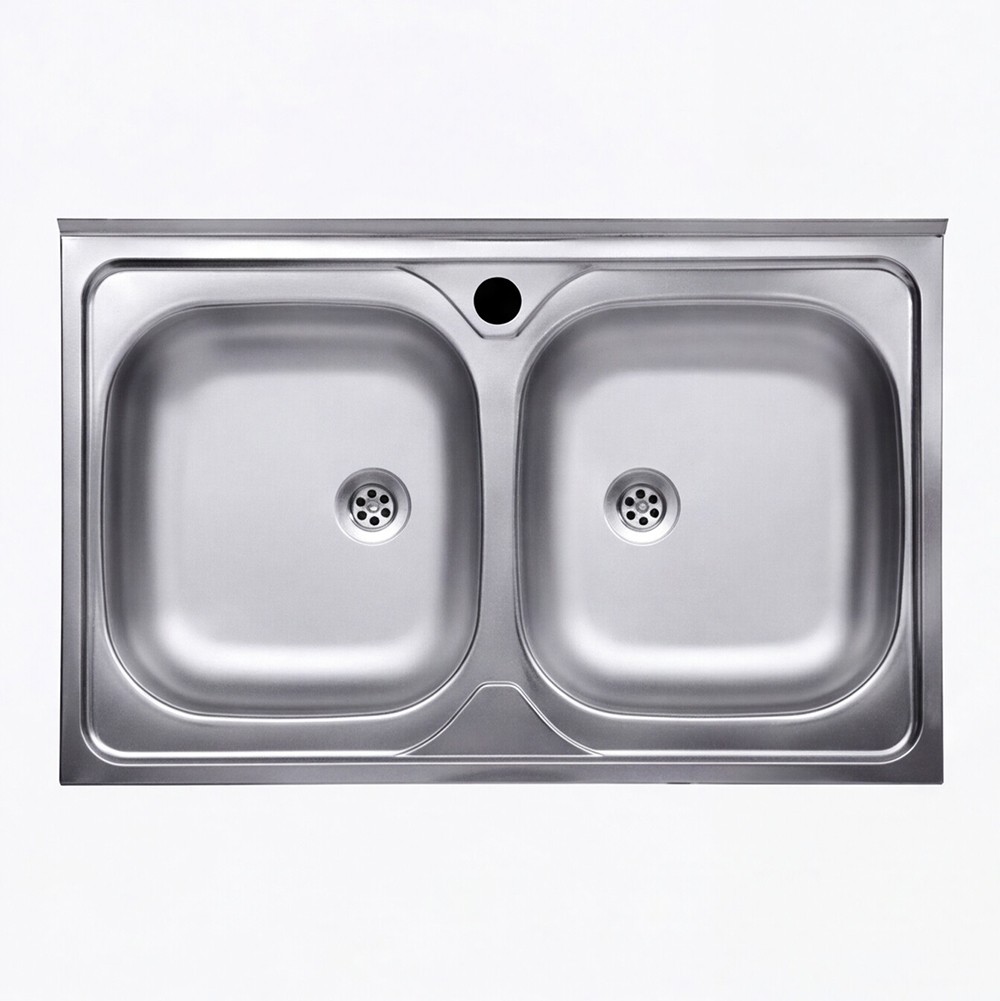 Lavello appoggio 80x50 50 series 2 vasche n214 Lavello appoggio 80x50 50 series 2 vasche n214