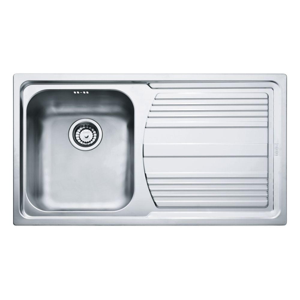 Lavello a incasso Franke LLX611L 86x50 cm 1 vasca con gocciolatoio destro inox satinato Lavello a incasso Franke LLX611L 86x50 cm 1 vasca con gocciolatoio destro inox satinato