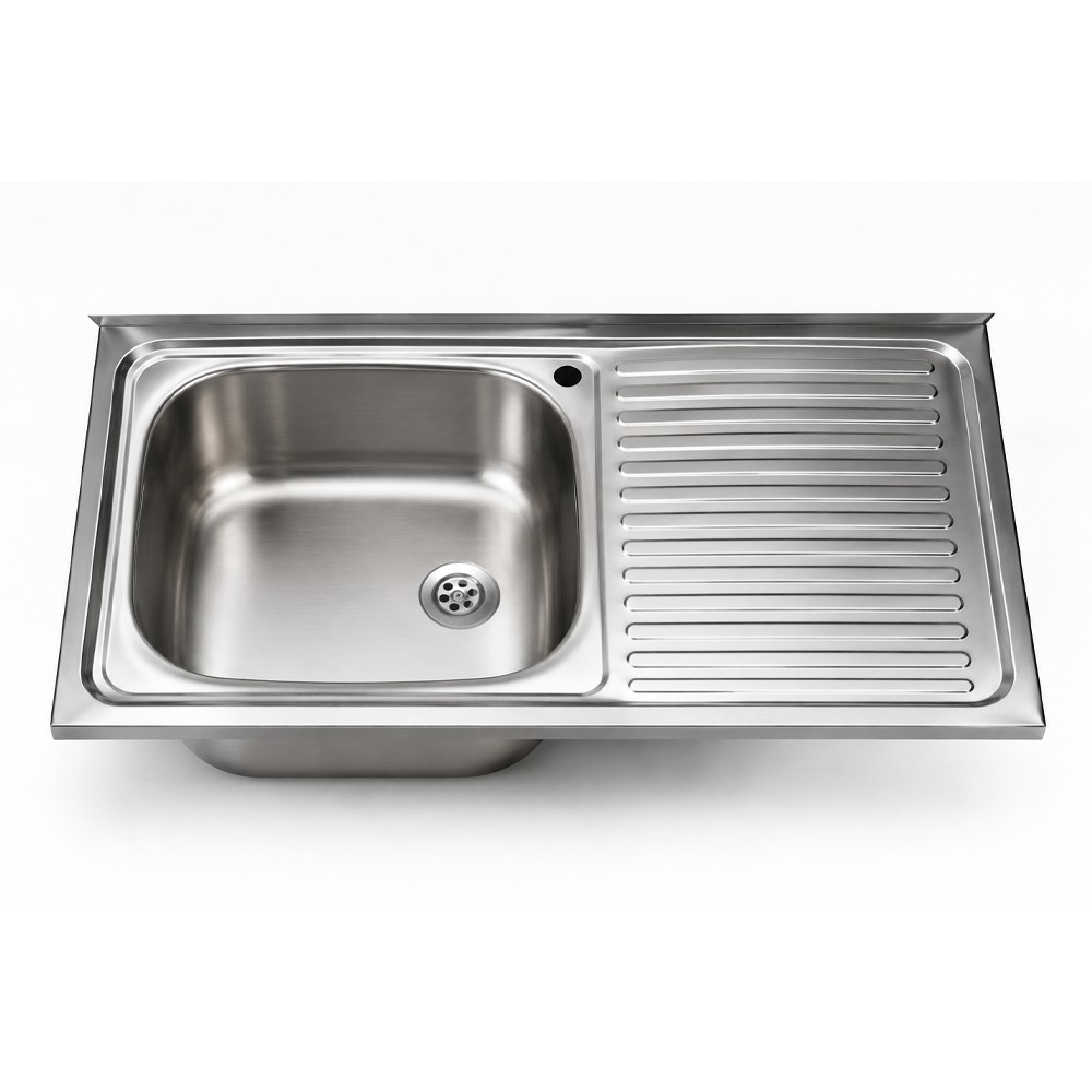 Lavello appoggio SA9050 1 vasca con gocciolatoio destro 90x50 cm. inox Lavello appoggio SA9050 1 vasca con gocciolatoio destro 90x50 cm. inox